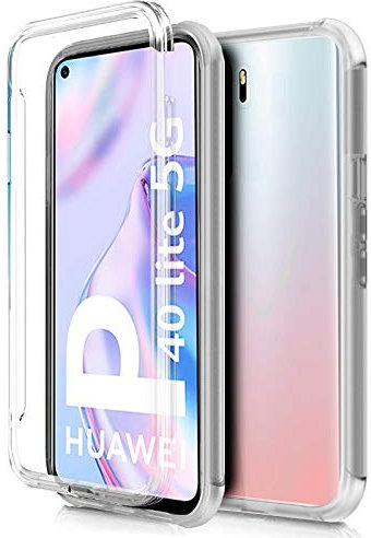 Funda Cool Silicona 3D para Huawei P40 Lite 5G (Transparente Frontal + Trasera)