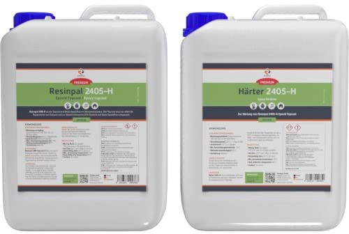 Epoxid Topcoat Resinpal 2405-H | 30 kg Epoxy-Topcoat-Set | Glaskar und geruchsarm | Zum Versiegeln und Beschichten | Für Bootsreparatur und als Holzschutz |UV-Resistent | Auf Basis Epoxidharz |