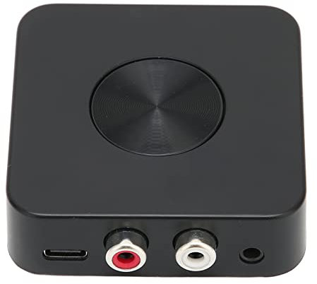 Receptor Bluetooth, Adaptador de Audio Bluetooth 2 en 1 con Cable de 3,5 Mm Y Cable RCA, Adaptador de Audio Inalámbrico Profesional para Altavoces de Cine en Casa