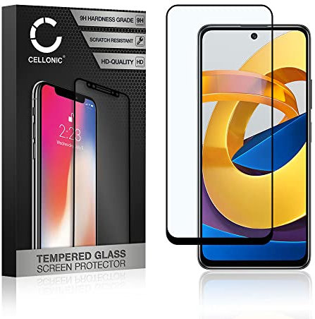 CELLONIC Vetro temperato 9H compatibile con Xiaomi Poco M4 Pro 5G (3D Case-friendly 9H, screen protector glass pellicola protettiva per telefono smartphone