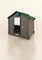 Kleines Hühnerstall für 4/5 Hühner leichter Rasse POLLY FARM MIGNON GREY Größe L INKLUSIVE Automatischer Türöffner aus HPL-Laminat
