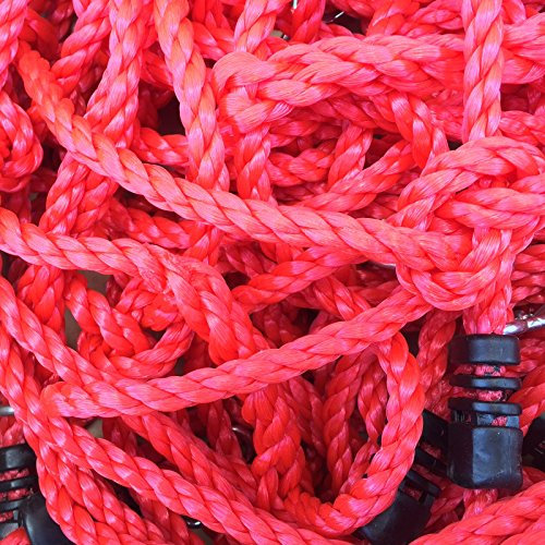 Kletternetz für Rahmen Kletterseil Netz für Spielturm 2,00x1,00 Rot