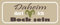 mrdeco Metall Schild 27x10cm gewölbt Daheim darf ich Bock Deko Blechschild Tin Sign
