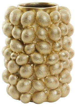 Light & Living Vase Lemon - Gold - Ø31cm - Rund - Kunststoff - Blumenvase - Vase für Trockenblumen - Vasen decko