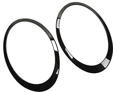 51138739498 Glänzend Schwarz 2 Stück Kratzfester Scheinwerfer-Zierring für Cooper Clubman F54 S JCW 2015–2022
