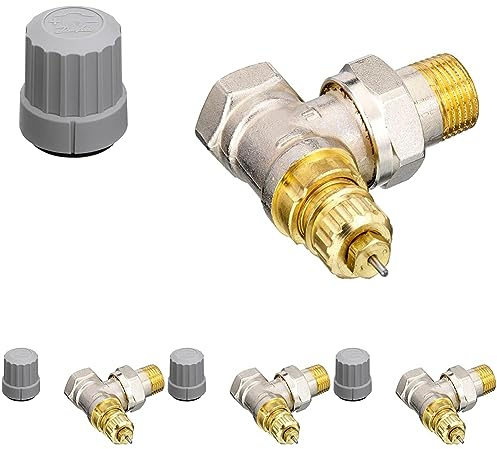 Danfoss 013 G0003 Valve thermostatique RA-FN 15, gris, 1/2 (Lot de 4)