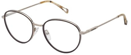 Zadig & Voltaire PANTOS Edelstahl Brillen in Shiny Red Gold für Damen, Brille mit Sehstärke, optional mit Sonnenbrillen tönung oder Blaulichtfilter (Modell VZV383)