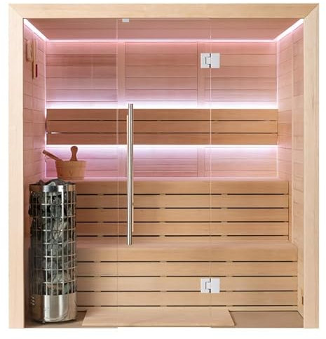 AWT Sauna E1614B Hemlock/180x150/6.8kW Cilindro