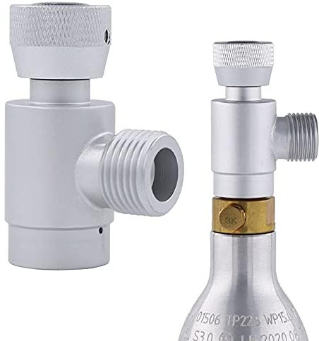 CO2 Zylinderadapter, Selbst Gemachter Bierfassregler TR21.4 bis W21.8, CO2 Kohlendioxid Tankzubehör für Soda Maker Maschine