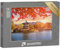 Puzzle 1000 Teile XXL „Rote Ahornbäume am See des Gyeongbokgung-Palastes, Seoul, Südkorea“ – aus der Puzzle-Kollektion Seoul, Städte Weltweit