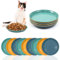 9 Pcs Cat Food Dish, Shallow Cat Food Dish Wet Food Flat Cat Bowls Whisker Fatigue Free Cat Food Bowl Dishes for Food and Water Wide Plate for Kittens and Short Legged Cats