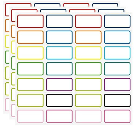SVNOOC Wiederverwendbare Etiketten für Organisation, Bewahrungsbehälter, Handwerk, Gläser, Speisekammer-Etiketten, abnehmbares Etikett für Büro, Schule, Zuhause (84 PCS)