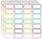 SVNOOC Wiederverwendbare Etiketten für Organisation, Bewahrungsbehälter, Handwerk, Gläser, Speisekammer-Etiketten, abnehmbares Etikett für Büro, Schule, Zuhause (84 PCS)