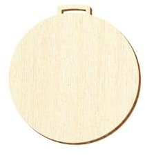 Holz Medaille rund - Deko Basteln 3-20cm, Durchmesser:Ø 8cm, Pack mit:25 Stück