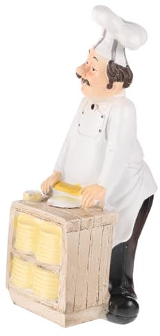 Kochfigur aus Kunstharz für Theke und Tisch, Weihnachten Geschenkideen
