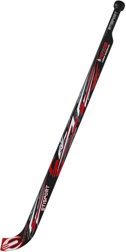 ETISPORT Bastone da Portiere Hockey Pista 2K24. 100% Fibra, Molto Leggero e bilanciato. Lama Sottile di qualità Superiore per Uso Professionale. (Rosso-Nero)