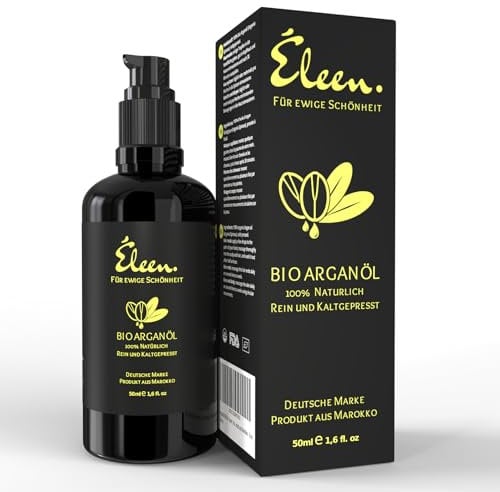 Éleen. Arganöl Bio für Haare, Haut und Gesicht Pflege - 100% Rein, Natürlich und Kaltgepresst aus Marokko - Éleen
