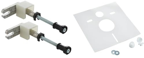 Geberit 111.815.00.1 Duofix Vorwandmontage-Bausatz, für Massiv- oder Ständerwand & Sanit 16.002.00.0000 Schallschutzset für Wand-WC und Bidet, weiß, 1-Pack