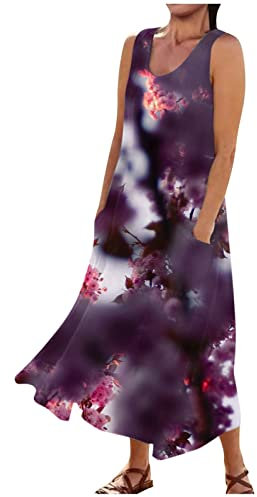 Robe Femme Chic Et Elegant, Jupes Femme Robe De Plage Mariée Vetement Longue Boheme Ete Robe Short Femme Ete De Plage Transparente Hippie Chic Soiree Princesse Coktail (1-Foncé Violet,5XL)