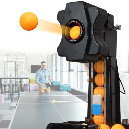 Bordtennisrobot Automatisk Pingisrobotmaskin för Träning Bordtennisrobotuppgradering Pingisrobot, för Träning, Sportspelsklubb, lärande