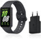Samsung Galaxy Fit3, Bracelet connecté, Chargeur Secteur Rapide Inclus, écran 1,6’’, notifications SMS et appels, fonctionnalités sport & bien-être, IP68, batterie longue durée, Gris, Version FR