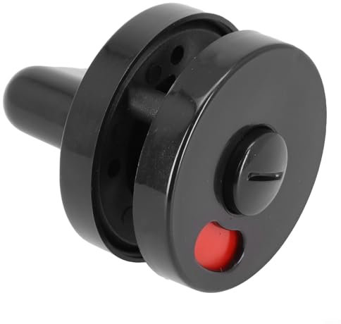 Serrure de porte avec indicateur de confidentialité - Loquet en plastique - 53 mm - Verrou indicateur de sécurité - Pour salle de bain, WC public