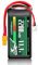 YUNIQUE GREEN-CLEAN-POWER Batterie Lipo 3 cellules 11,1 V 2200 mAh 35 C avec connecteur XT60, câble en silicone et coque souple - dimensions 75 x 33 x 25 mm, poids 140 g - haute puissance pour modèles