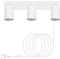 Kambo GU10 3 Flammig Wandleuchte Innen Weiß, Drehbare 350° Wandbeleuchtung mit Schalter, 3 Spot Wandlampe mit Stecker Aus Aluminiumlegierung für Schlafzimmer, Wohnzimmer, Flur, Nachttisch