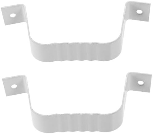 DOITOOL 2st Trockenbau Fallrohrhalterung Rückflussschutz Plane Dachrinnenbürsten Für Dachrinnen Schlauchzapfen Vakuumbrecher Verriegeln Trennen Achsmanschette Draht Aluminiumlegierung Weiß