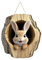Türschild Ostern Haustür Osterkranz Türkranz Ostern Frühling Oster Außen Innen Türdeko zum Aufhängen Osterdeko Fenster Hängend Osterschmuck Holz Osterhase Deko Modern Frühlingsdeko Draussen (#03)