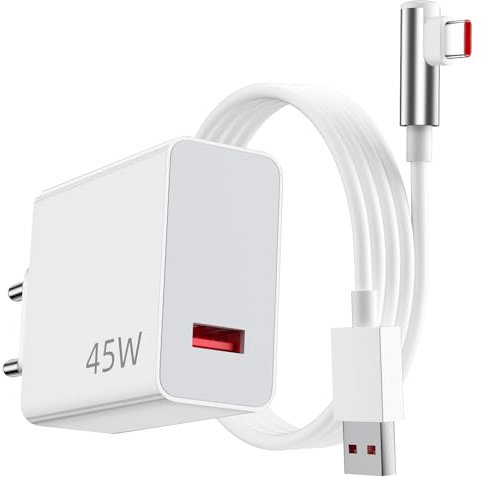45W Cargador USB y 90 Grados Cable USB C 1Metro para Xiaomi Pad 7 Redmi Note 14 Pro 5G Poco X7 F7 X6 M6, Turbo Carga Rápida Adaptador Cargador para Redmi Note 14S 14T 13T Poco M7 Pro 5G Redmi K80