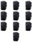 10x Interruttore 0-1, Modulo nero, Compatibile Con BTicino Living, frutti, interruttori, pulsanti, deviatori, dimmer, sensori, PIR, buzzer, Per Placche originali e compatibili