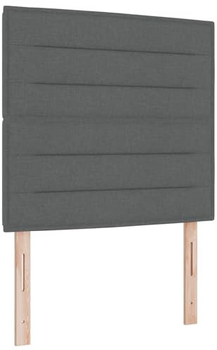 vidaXL Kopfteil Linien Design Hellgrau 80 cm Stoff Wandmontiert Höhenverstellbar Modern Schlafzimmer Dekoratives Stück Polstergestaltung Zeitgeist Stilvolle Bettmöbel Qualitätsästhetik