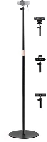 63'' Webcam Floor Stand Compatible with Logitech MX-Brio C920 C922 C930 C925e C615 StreamCam Brio 4K Webcams