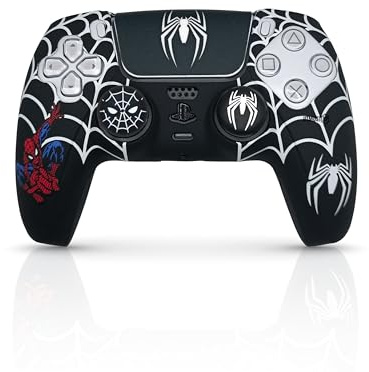 MME Funda Compatible con Mando Dual Sense PS5 (Negra) | Funda protectora para mando Play 5 contra arañazos y pequeños golpes, Carcasa compatible con mando PlayStation 5