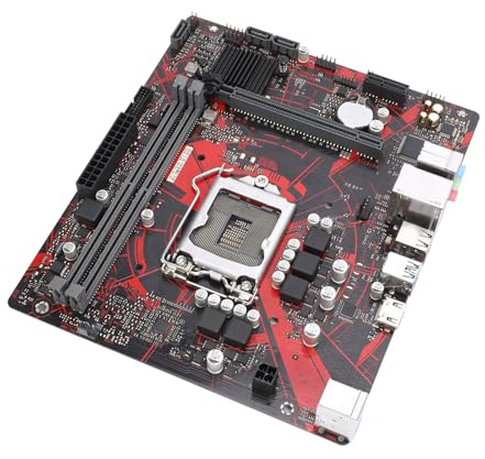 LICAEVEY Placa Base para Computadora H410M V3, Zócalo LGA 1200 para Core I9 I7 I5 I3 Pentium Gold Celeron de 10.a Generación, con Memoria DDR4 de 64 GB de Doble Canal