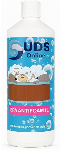 SUDS-ONLINE 1 LITRE No Foam Away Anti Foamer Fix Foaming Chemicals Hot Tub Spa Hot tub Spas - High Concentrate