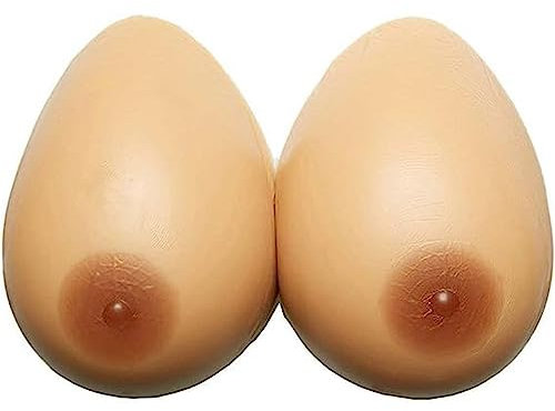 ZCOINS Faux Sein Silicone Réaliste Prothèse Mammaire en Silicone Mastectomie, Fausse Poitrine pour Travesti Crossdresser Transgenre, Non adhérent