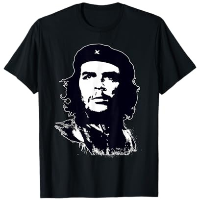 Viva la Revolution. Herren T-Shirt Schwarz Che Guevara Guerilla Kuba Revolution. Unisex, Nostalgisch, Halbarm, Pull-On, S