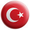 AK Giftshop Große Anstecknadel mit der Flagge der Türkei, 75 mm, Geschenk für Geburtstag, Weihnachten, Nikolaus, Sammler