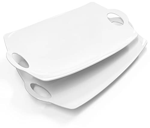 LAUCHUH Serving Platter for Party, 16 inch Large Serving Tray with Handles
