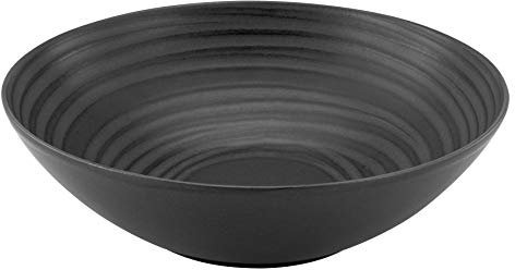 CreaTable, 33004, Serie LAVA STONE, 2-teiliges Geschirrset, Salatschüssel aus Steinzeug, spülmaschinen- und mikrowellengeeignet, Made in Portugal