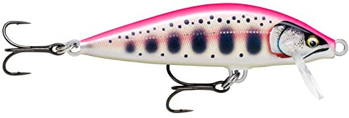 Rapala - Angelköder Countdown Elite - Angelzubehör aus Balsaholz - Süßwasser-Spinnköder - Sinkend - Lauftiefe: 0,9m - Größe: 5,5cm / 5g - Hergestellt in Estland - Gilded Pink Yamame