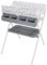 ib style Koa 2-in-1 Wickeltisch mit Badewanne, mobile Wickelkombination, Klappbar, Große Wickelauflage, Wickelkommode für Babys Kleinkinder, Metric Giraffe Grau