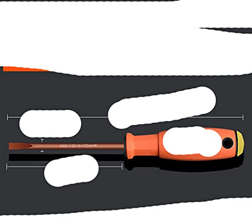 Destornillador magnético Juego de destornilladores ranurados Reparación de mantenimiento multifunción Herramientas manuales para el hogar-D