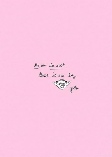Komar Wandbild - Star Wars Quote Yoda Cute - Größe: 50 x 70 cm (ohne Rahmen) - Dekoration, Kinderzimmer, Poster, Kunstdruck