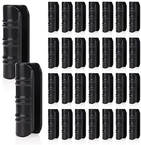 Gukasxi 30 PCS de clip de tubo de edificios de jardín negro, abrazaderas de plástico para marco de invernadero, tubo de PVC, clip de película, herramientas de invernadero de granja de jardín, 25 mm