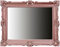 Generisch Miroir mural 90 x 70 cm cuivre rose - Miroir mural baroque antique baroque rococo shabby chic Renaissance Style jeune Design rétro intemporel (miroir mural) 58SP