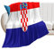 Higoss Decke mit Kroatien-Flagge, Überwurf mit Länderflagge, Plüsch, superweich, warm, Flanelldecke für Couch, Bett, Sofa, Stuhl, tolles Geschenk für Freunde, Männer, Frauen, 76,2 x 101,6 cm