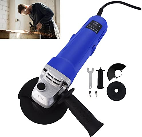 Professional Corded Angle Grinder, 2000W Grinder Machine Tile Cutter with Rubber Auxiliary Handle for Cutting, Grinding & Polishing Tool